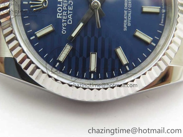 0125 Stylish DateJust 36 SS 126200 BP Maker 1:1 Best Edition Fluted Bezel Blue Dial on Oyster Bracelet 2538